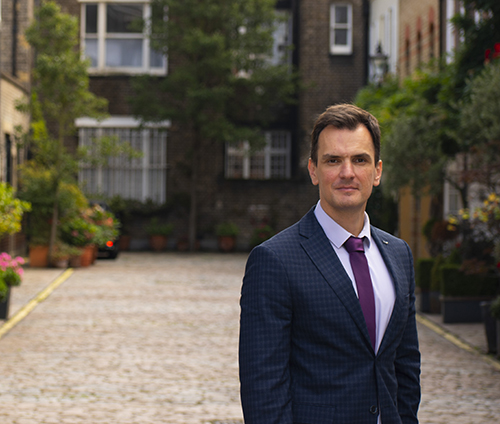 thomas stavrakis IVF posing in London mews